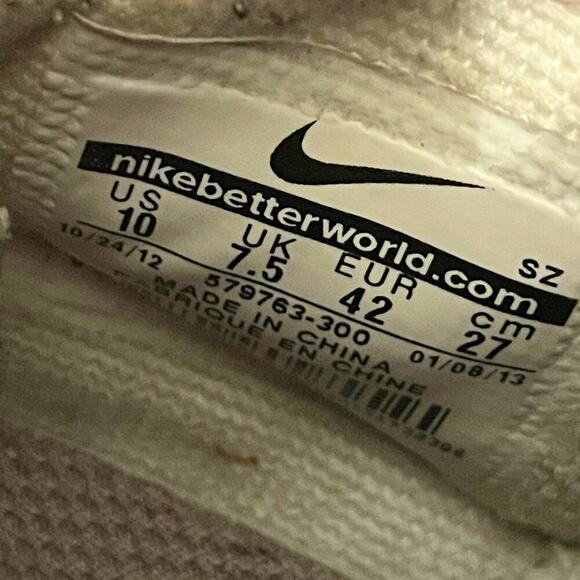 Nike Dunk Sky Hi Wedge 10 | Olive Brown Suede Mesh Sneaker 579763-300 - Picture 9 of 9